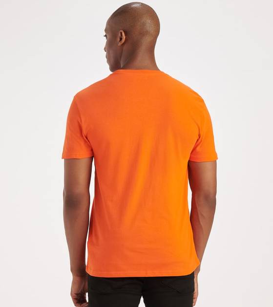 Calvin Klein Flash Stripe CK Crew Tee Flame (4IVM802610)