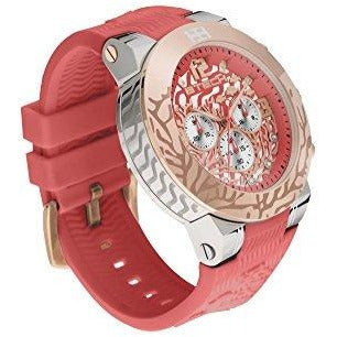 BTECH Unisex Bt-Re-613-12 Ocean Analog/Multifunction Watch, Coral Red