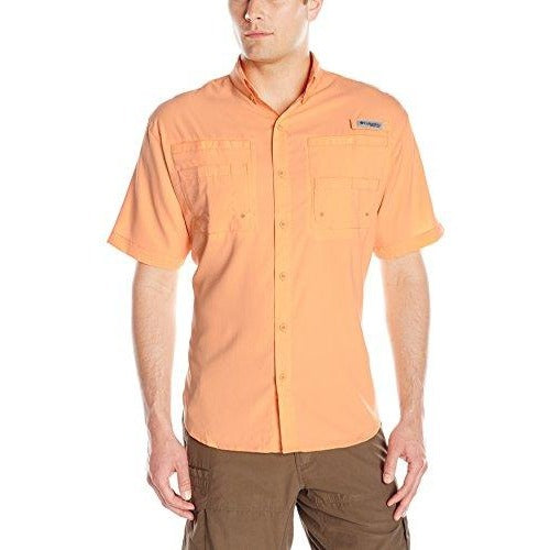 Columbia Sportswear Men's Tamiami II Short Sleeve Shirt, Peach, X-Small