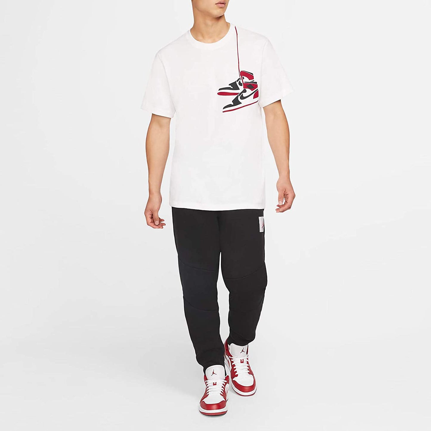 Nike Men's Air Jordan 1 Crew Neck Tee White (CZ0432-100)