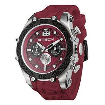 BTECH Unisex Tatto Tribal Analog Multifunction Movement Silicone Strap Band Wrist Watch