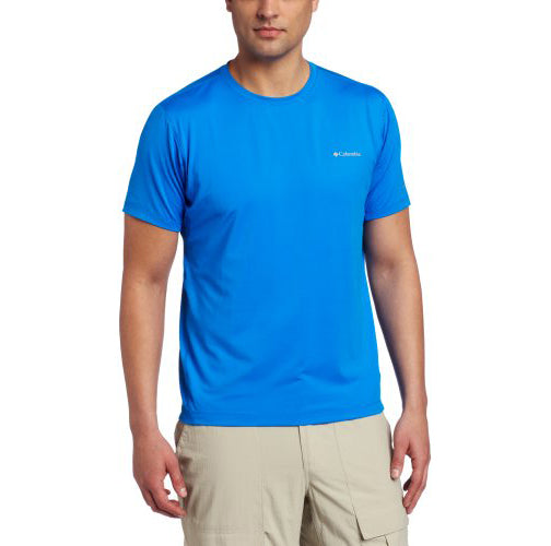 Columbia Men's Total Zero Short Sleeve Tee, Hyper Blue