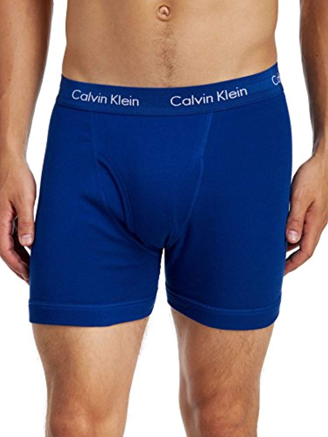 Calvin Klein Men's Holiday Cotton Boxer Brief 4-Pack, Particle Blue Multi (NB1175-923)