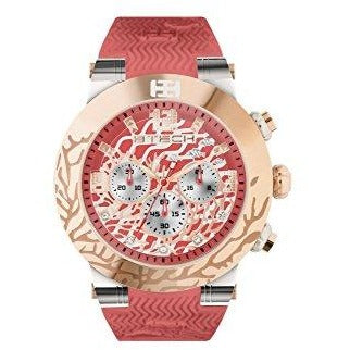 BTECH Unisex Bt-Re-613-12 Ocean Analog/Multifunction Watch, Coral Red