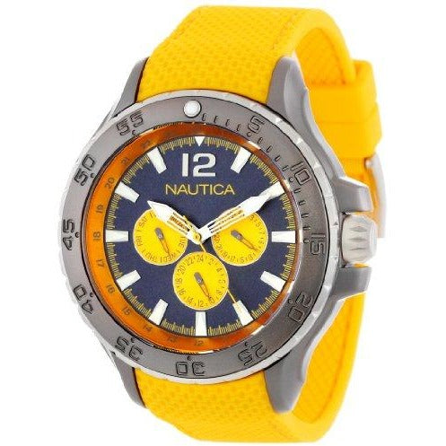 Nautica Men's N18675G NST Aluminum Multifunction Stainless Steel Watch