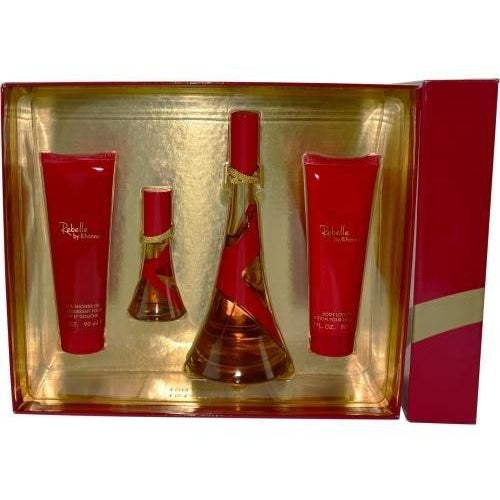 Rihanna Rebelle EDP 3.4 oz 100 ml Gift Set 4 pcs