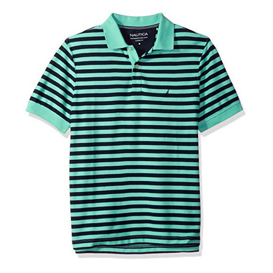 Nautica Men's Classic Short Sleeve Stripe Polo Shirt (K81003)