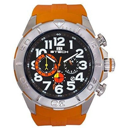 BTECH Men Analog/Chronograph Silicone Strap Band Wrist Watch