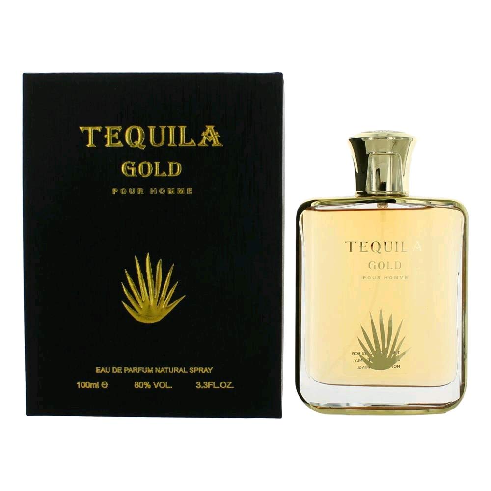 Tequila Pour Homme Noir by Tequila Perfumes Eau De Parfum Spray 3.3 oz
