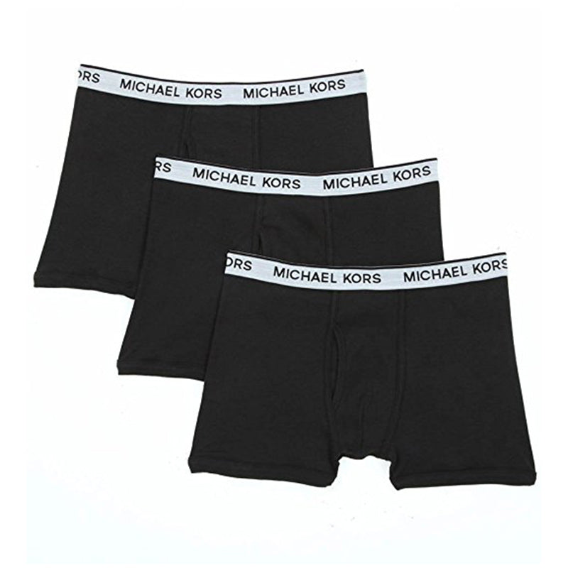 Michael Kors Mens Heathered Modal Trunks Black (09M0634001) Large