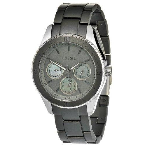 Fossil Women s ES3040 Stella Grey Aluminum and Stainless Steel