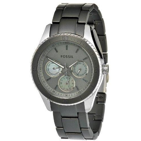 Fossil Women's ES3040 Stella Grey Aluminum and Stainless Steel Watch