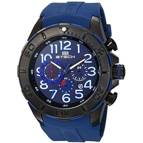 BTECH Men Analog/Chronograph Silicone Strap Band Wrist Watch