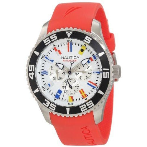 Nautica Men's N12628G NST 07 "Flags" Stainless Steel Watch