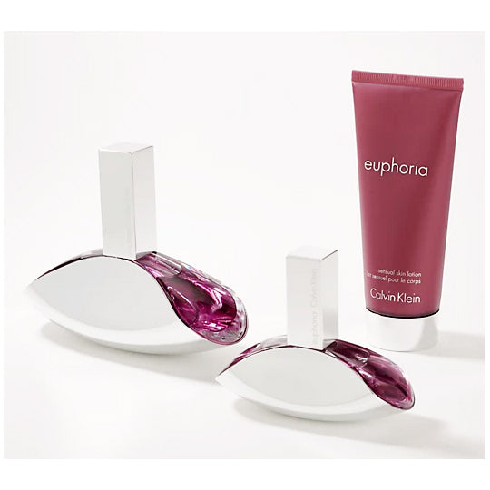 Calvin Klein Euphoria 3PC Gift Set Eau de Parfum 3.4 oz Women