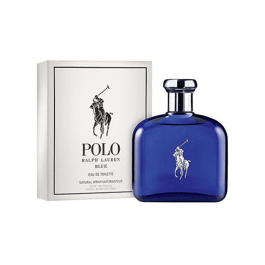 Polo Ralph Lauren Blue EDT 4.2 oz 125 ml Men "TESTER in white box"