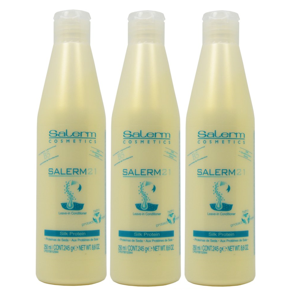 Salerm 21 Silk Protein Leave in Conditioner 6.9oz (Pack of 3) 