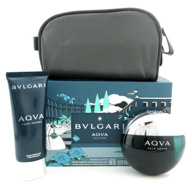 Bvlgari AQVA Pour Homme 100 ml 3.4 oz 3 Pcs. Gift Set