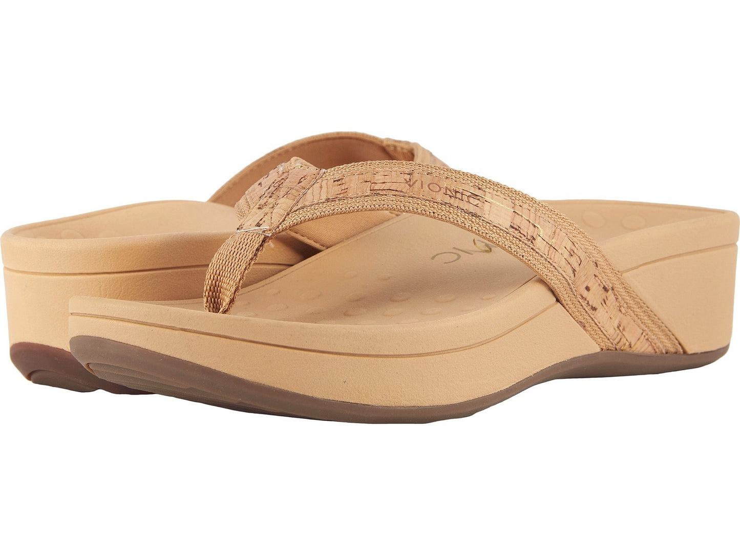 Vionic Women's Pacific Hightide Thong Sandal Cork