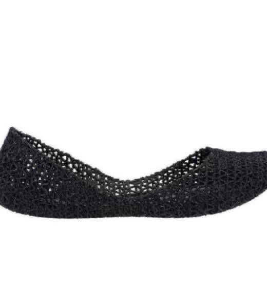 Victoria Adames Paris Jelly Ballet Flat Black