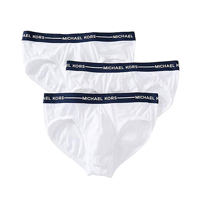 Michael Kors Ultimate Cotton Stretch Briefs 3 Pack White (319298) SMALL