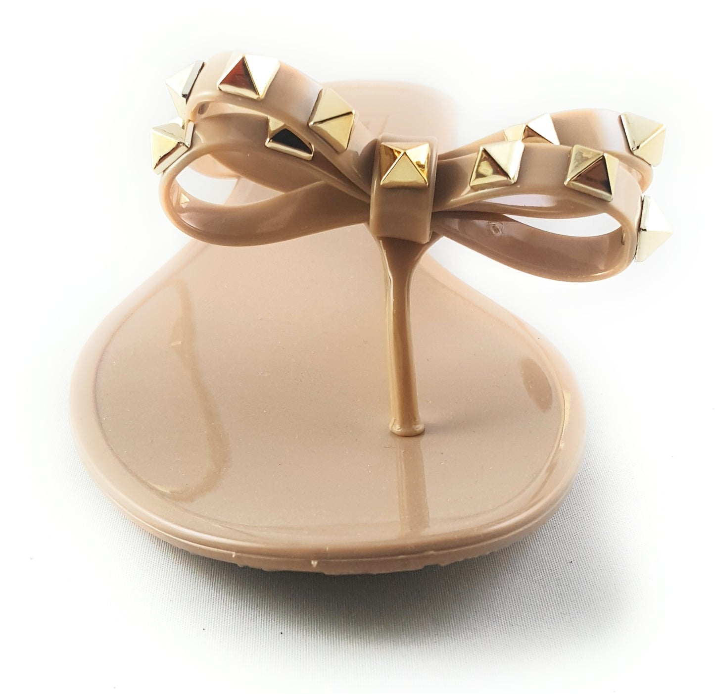 Victoria Adames Valencia Jelly Sandals Dark Beige