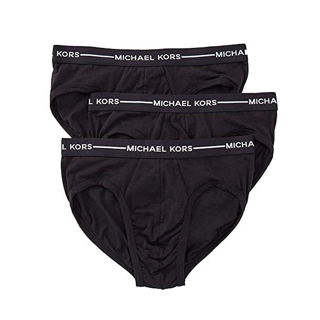 Michael Kors Ultimate Cotton Stretch Briefs 3 Pack Black (319298)