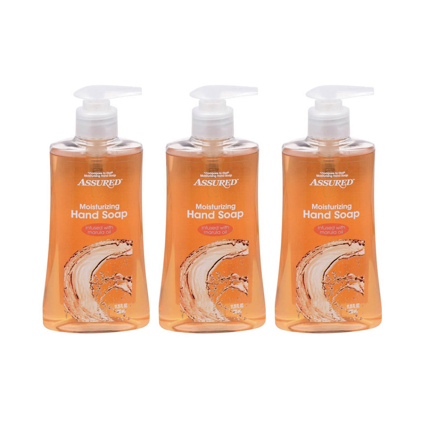 Hand Soap Moisturizing Infused with Marula Oil 11.25 oz 333 ml "3-PACK" by Assured