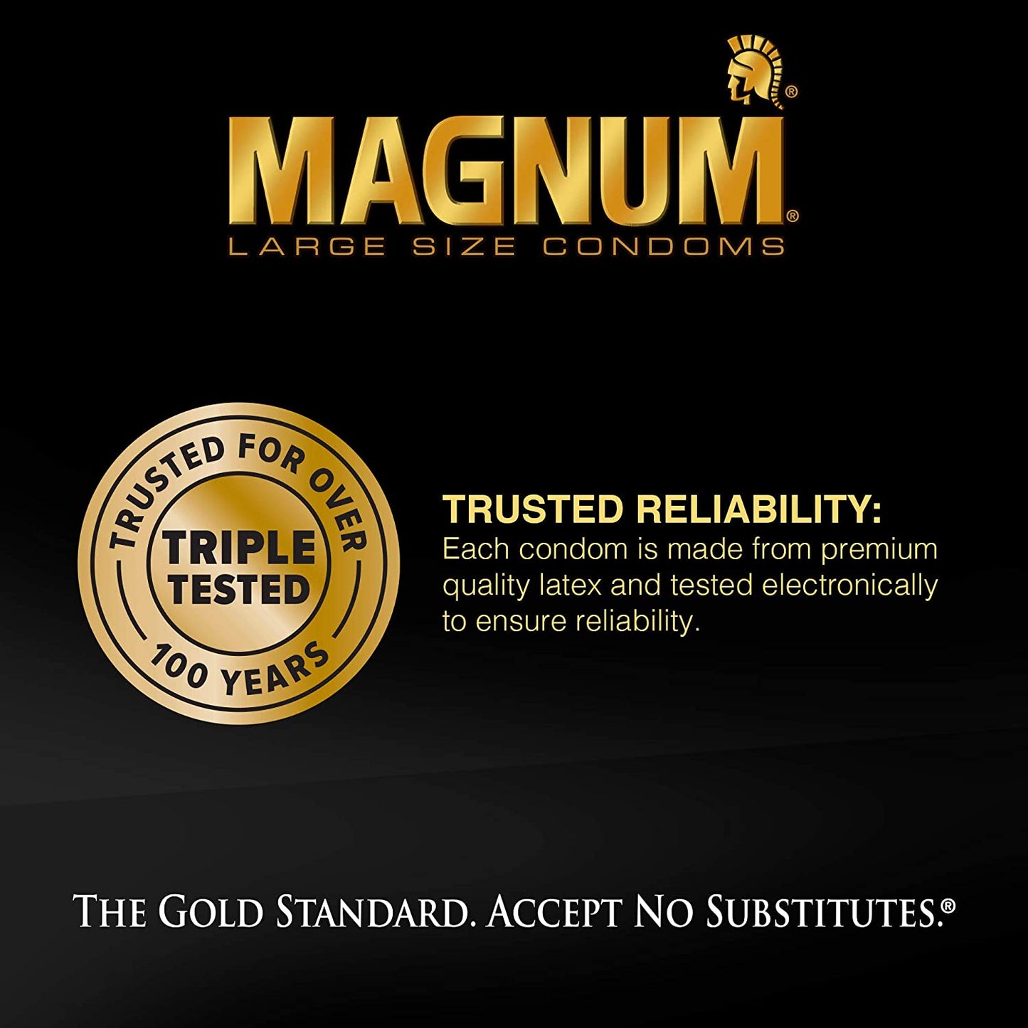 Trojan Magnum Large Size Lubricated Condoms "6-PACK"