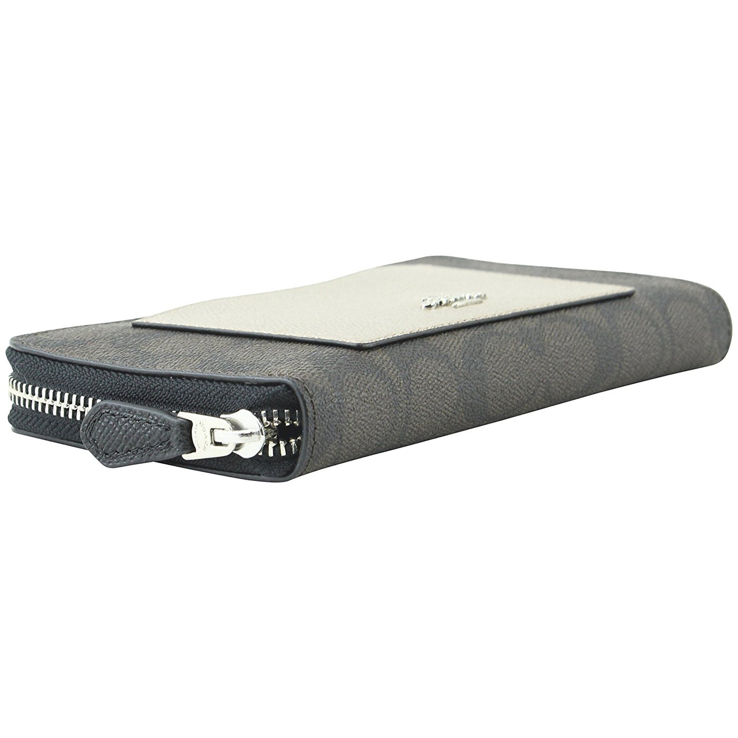 Coach Gift Box Signature PVC Accordion Zip Wallet (F22712)
