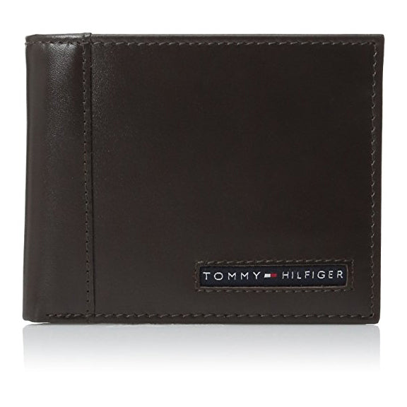 Tommy Hilfiger Men's Leather Cambridge Billfold Passcase Wallet (31TL22X063)