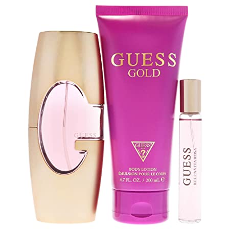 Guess Gold 3pc Gift Set Eau de parfum 2.5 oz 75 ml Women