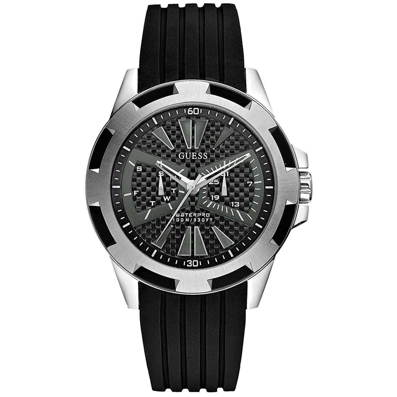 obligat maksimum Majroe Guess Black Men's Watch Black Rubber Strap U90009G1 – Rafaelos