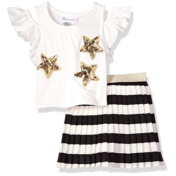 Bonnie Jean Girls' Top and Skirt Set Ivo