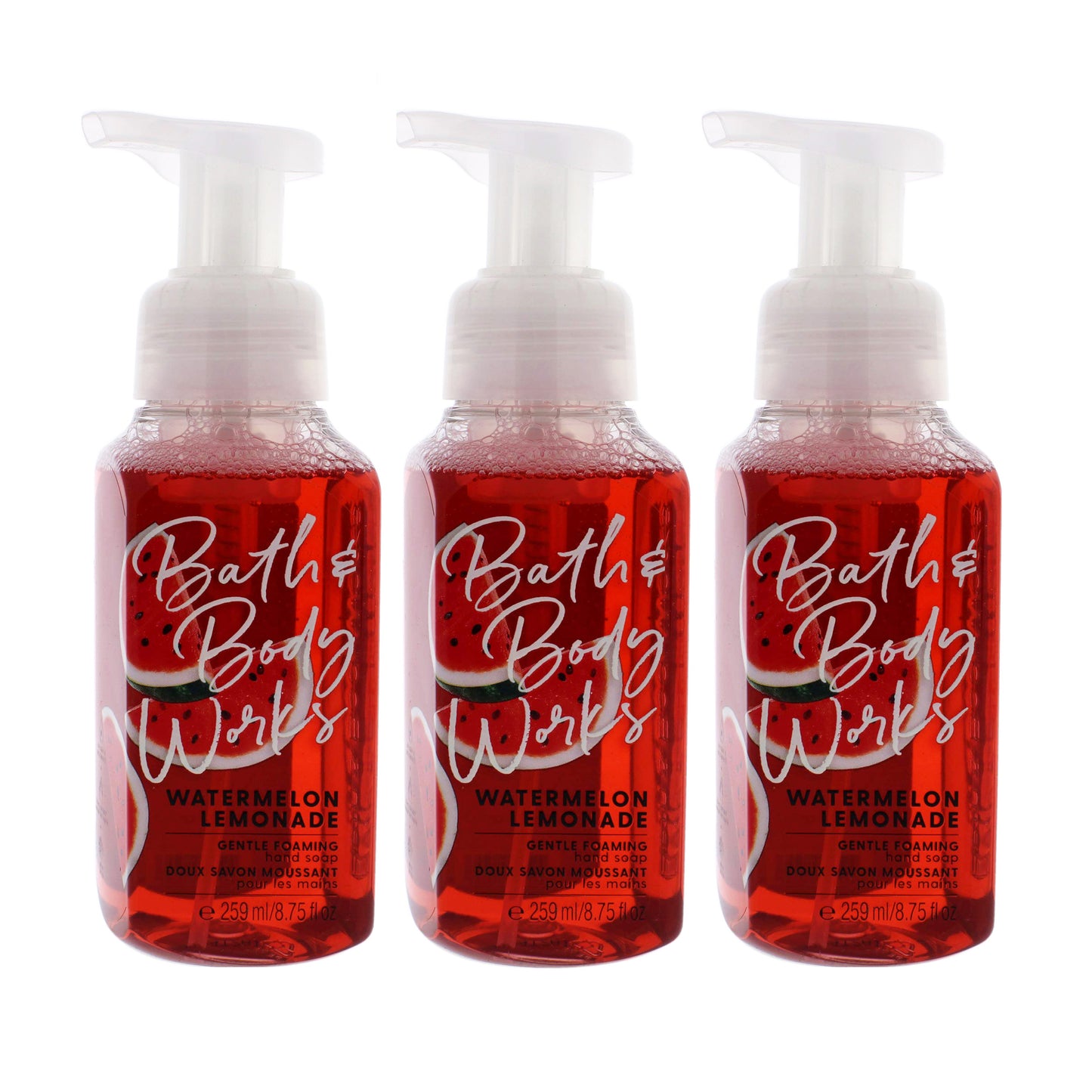 Bath & Body Works Hand Soap Foam Watermelon Lemonade 8.75 oz 259 ml "3-PACK"