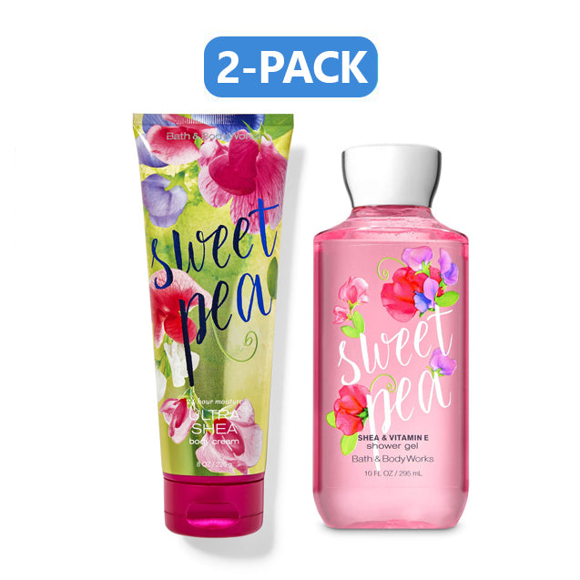 Bath & Body Works Sweet Pea Shower Gel & Body Cream "2-PACK"