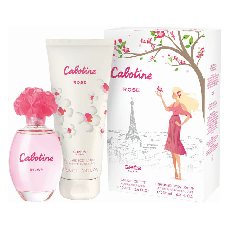 Cabotine Rose 2pc Gift Set EDT 6.8 oz 200 ml by Parfums Gres
