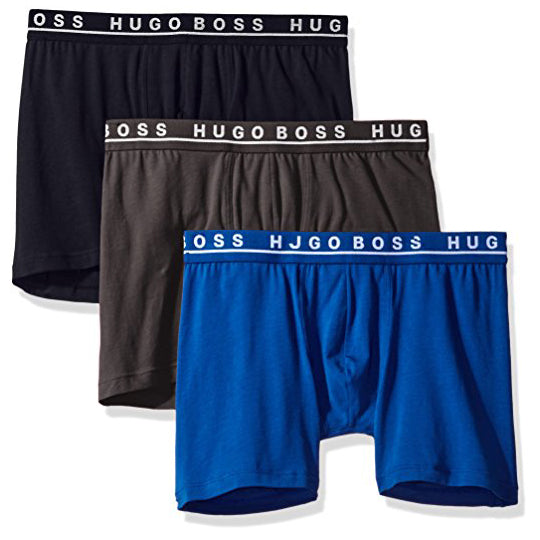 Hugo Boss Boss Men's Cotton Stretch Boxer Brief Pack of 3