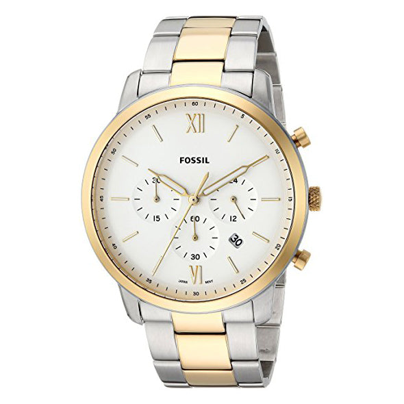 Fossil Men's Neutra Chrono Quartz Stainless Steel Casual Watch Silver (FS5385)