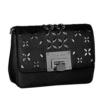Michael Kors Women's Tina Small Clutch Cross Body Leather Handbag (35S8ST4C5T)