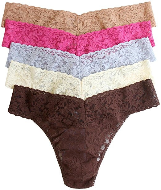 Hanky Panky Women's Low Rise Thong 5 Pack (4911F)