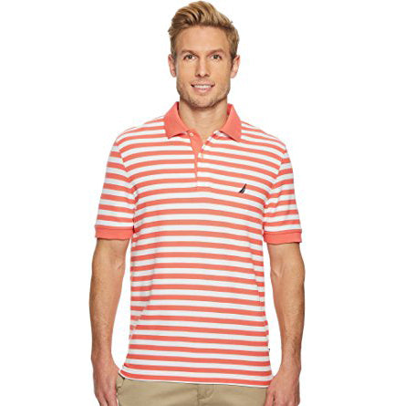Nautica Men's Classic Short Sleeve Stripe Polo Shirt (K81003)