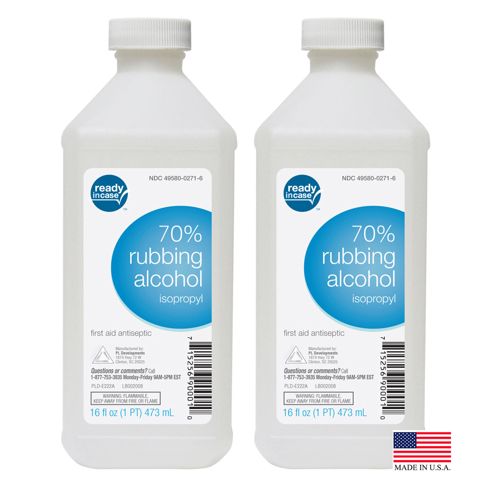 Ready In Case Rubbing 16 oz Alcohol 70% Isopropyl Alcohol "2-PACK"