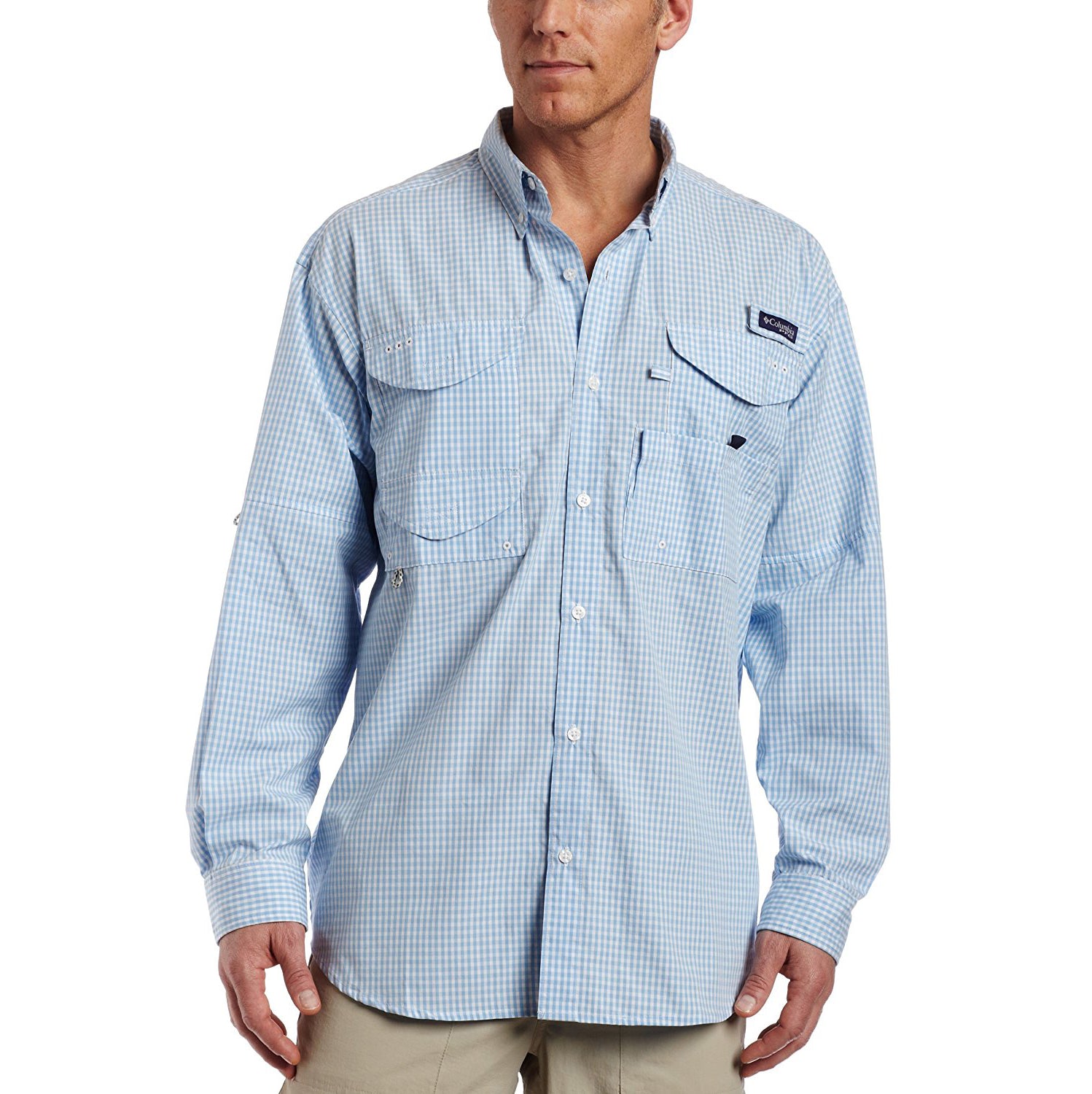 Men's Texas Rangers Columbia Royal Low Drag Offshore Omni-Shade Button-Up  Shirt