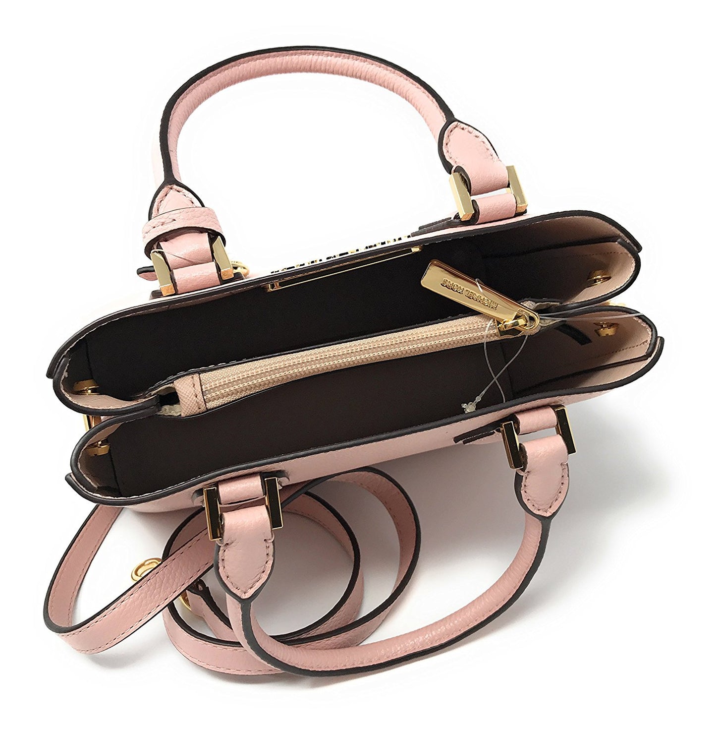 Michael Kors Adele MD Leather Messenger Bag Blossom/Ballet (35T8GAFM2L)