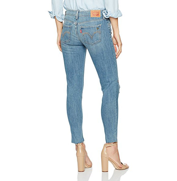 Levi's Women's 535 Styled Super Skinny Jeans Favorite Blue Jean