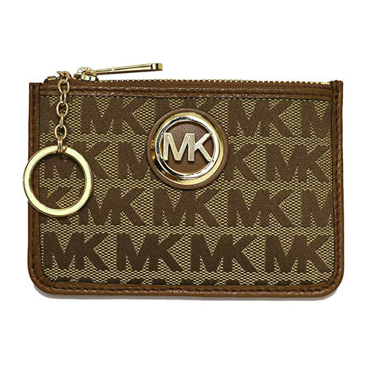 Michael Kors Fulton Coin Case Wallet Small Mini MK Logo (35H9GFTU1J)