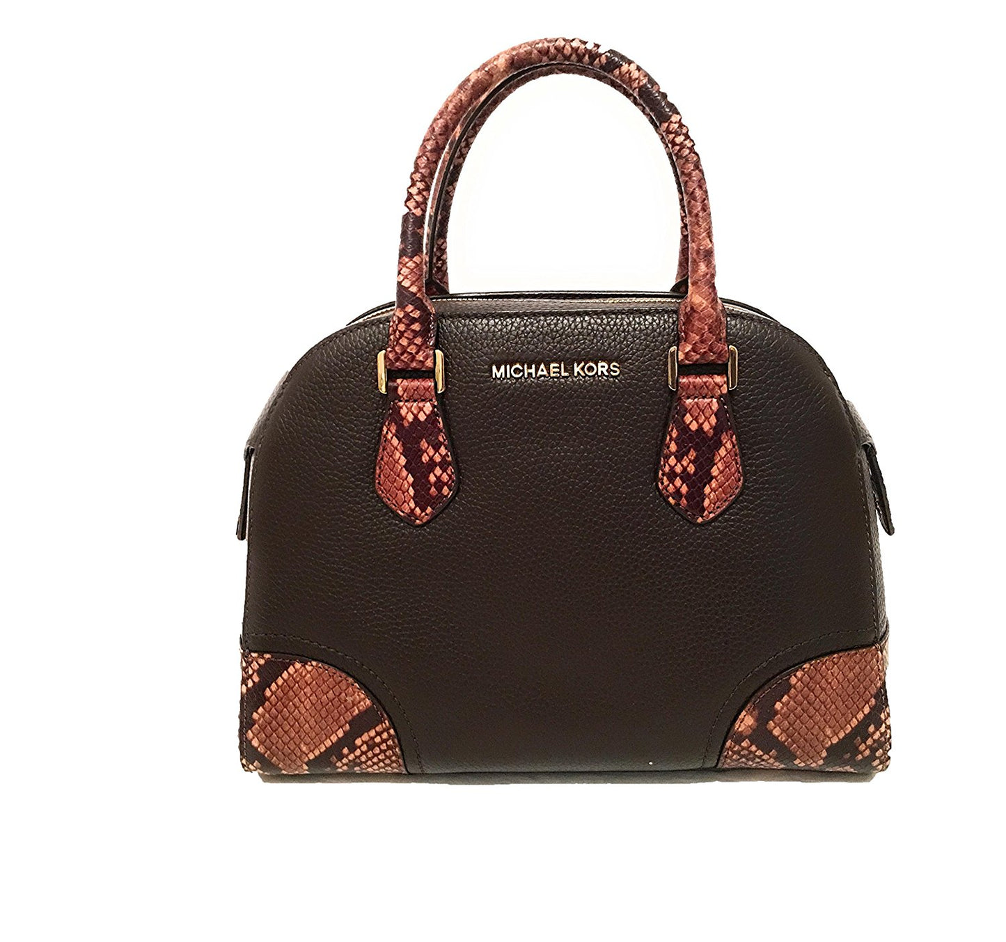 Michael Kors Hattie Satchel Bowling Crossbody Bag Caramel (35F7GH0M6E)