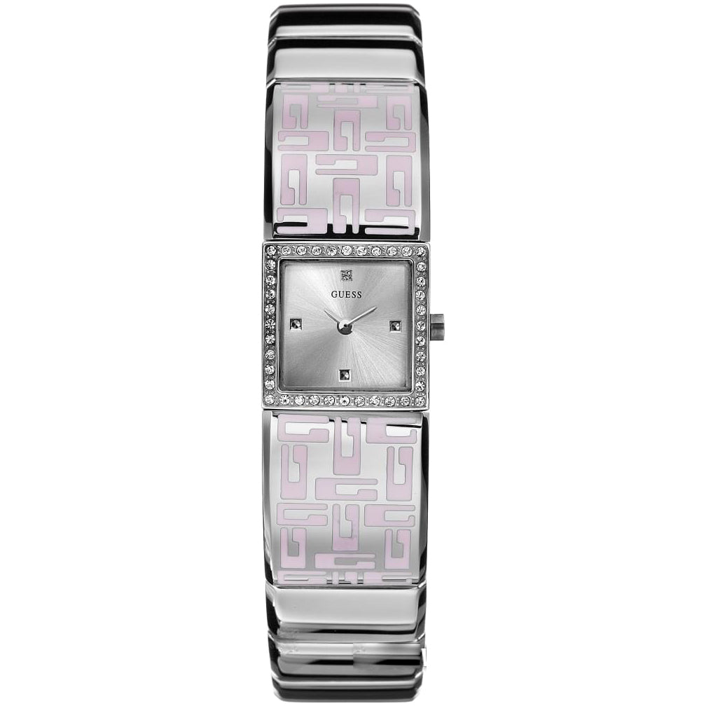 Guess Ladies Stainless Steel Watch Silver-Pink W10533L1-4