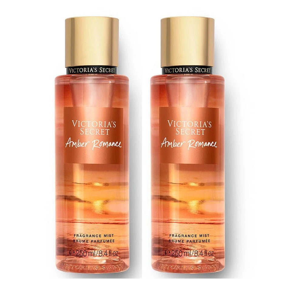 Victoria's Secret Fragrance Mist Amber Romance 8.4 oz 250 ml "2-PACK"